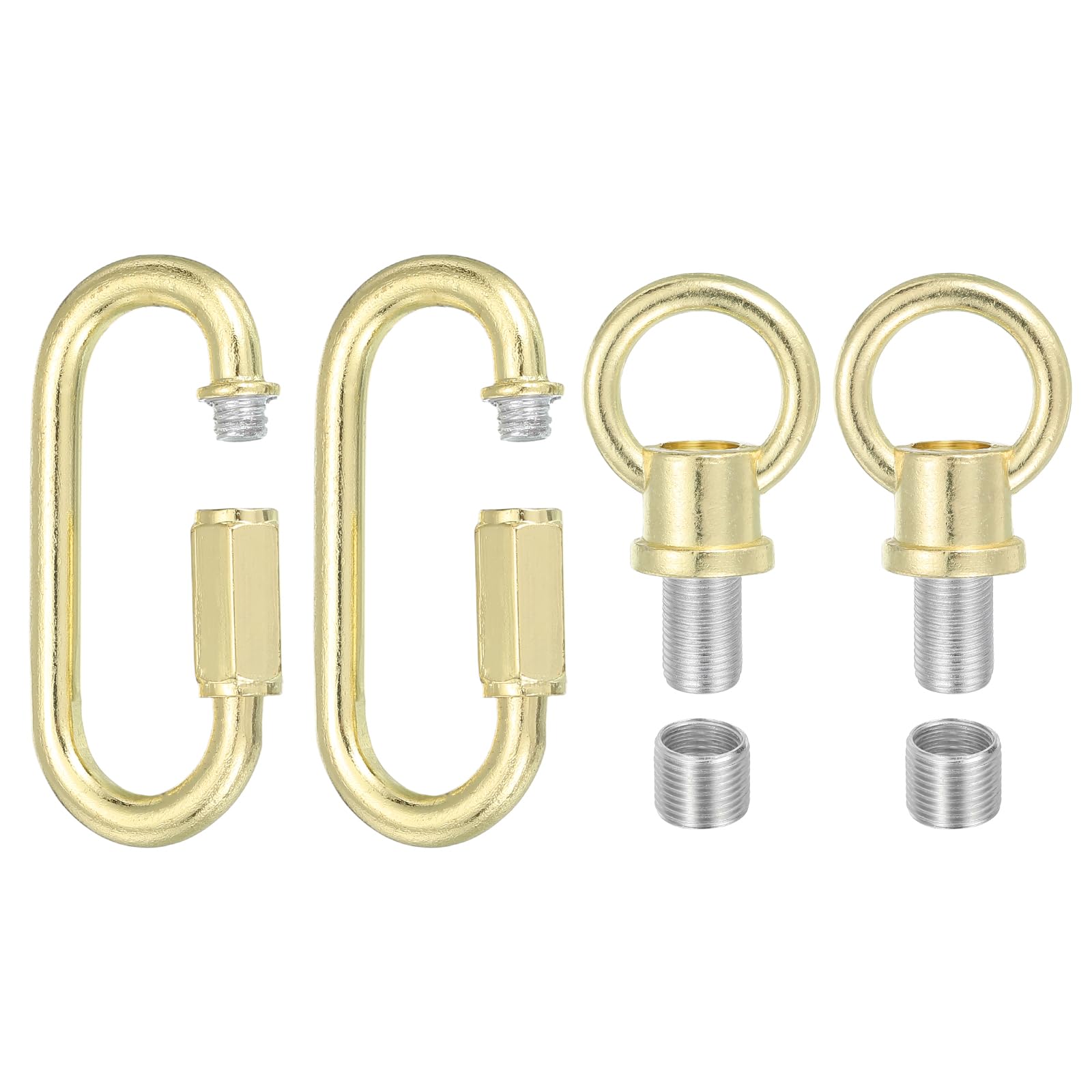 PATIKIL M10 Fine Thread Lamp Female Loop Holder with M12 Adapter Chain Quick Link