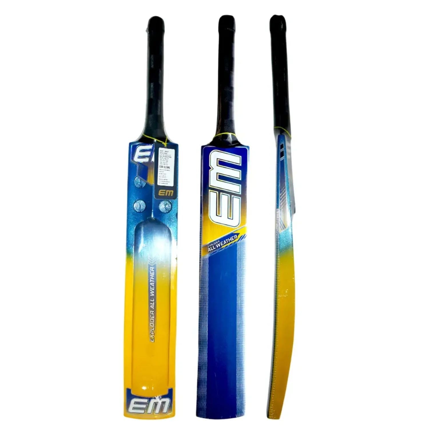 EM Exploder 1.0 All Weather Kashmir Willow Cricket Tennis Bat | SH (Short Handle) | Thick Edge Full Blade | Premium Cane Handle | Tennis Ball Cricket Bat-image-21