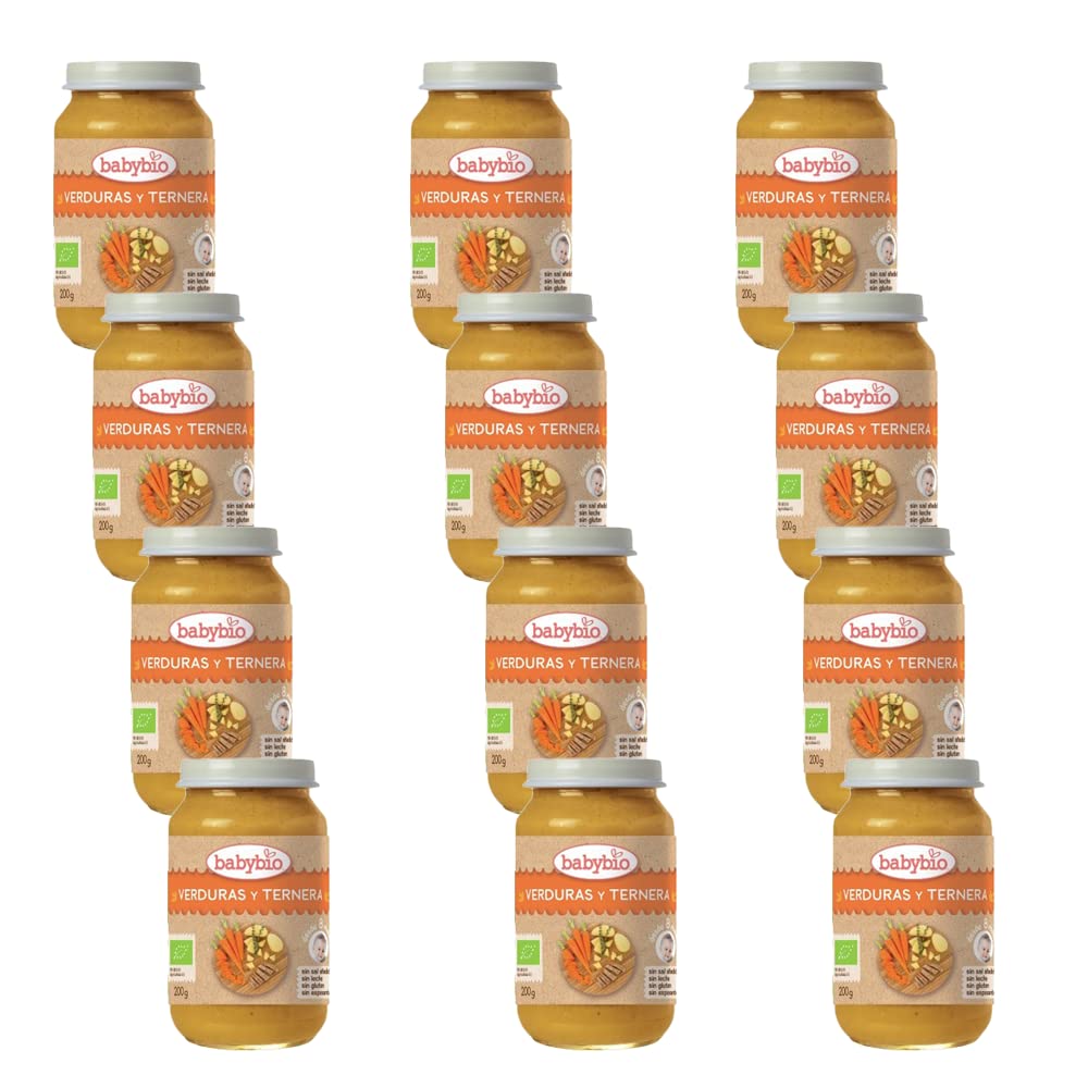 Babybio Menu De Dia Bio - Verduras Y Ternera 200G - Desde 6 Meses