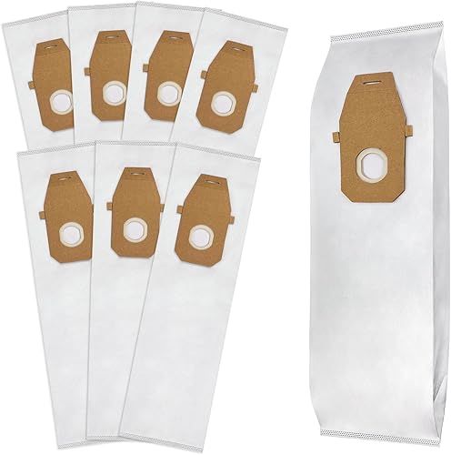 Paquete de 8 bolsas de vacío HEPA tipo Q compatibles con aspiradoras Hoover Upright UH30010COM, parte de repuesto AH10000, parte 902419001