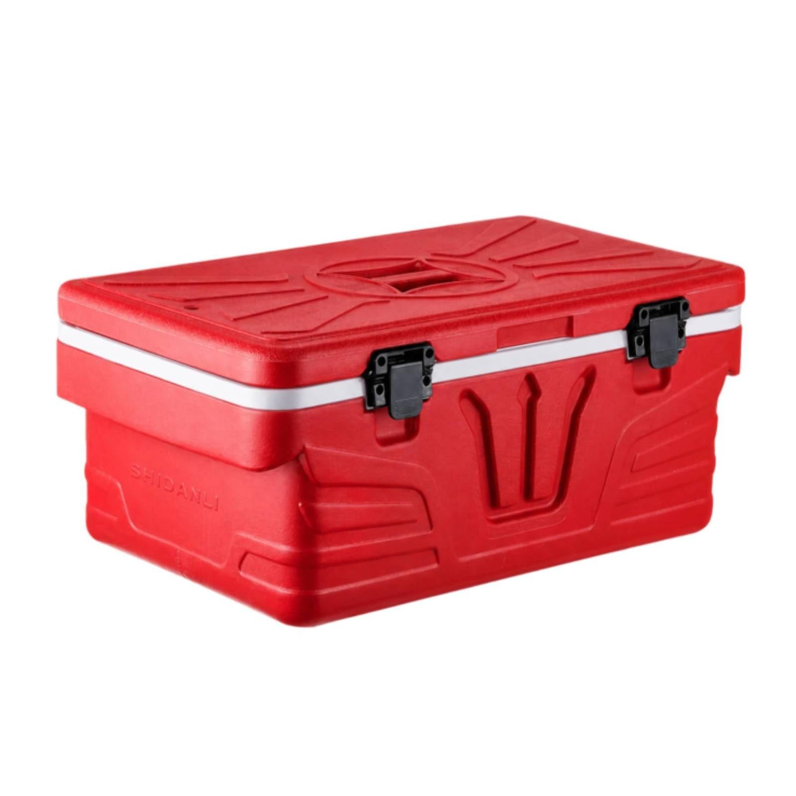 Contenitore Isotermico con Scomparti Isolante Box Termico in Acciaio Inox Isolato Cassa Termica per Ristoratori, Addetti