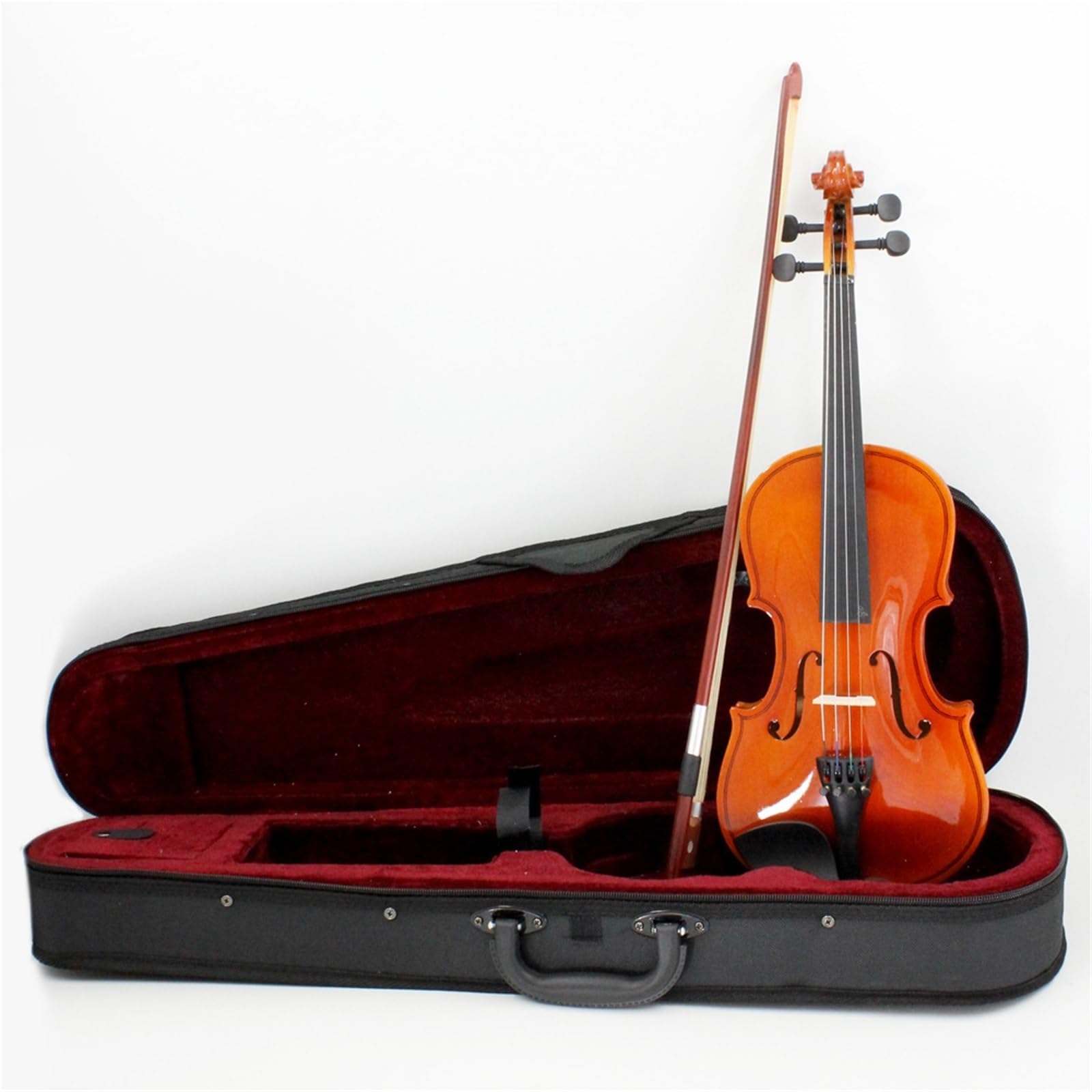 Kit Di Violino Professionale Violino Popolare 4/4 Violino In Legno Massello Di Manzo Di Colore Naturale Violino Per Principianti Per Adulti(4/4)