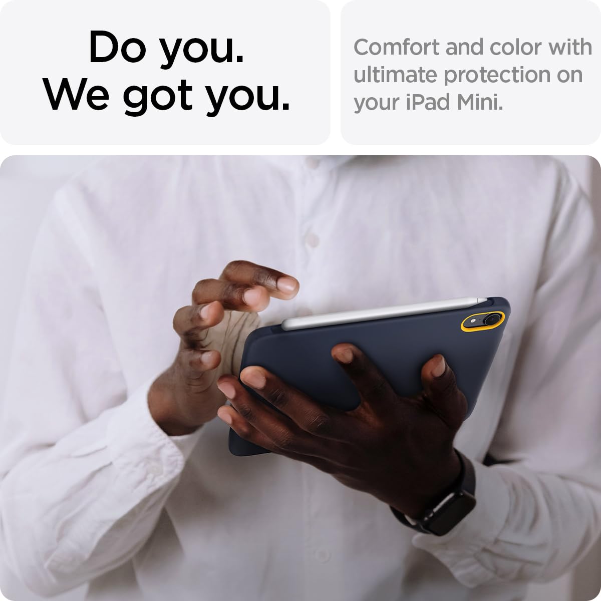 美品‼️Apple iPad mini a17 pro ブルーspigenケース Spigen para iPad Mini 7 Case A17 Pro (2024), 8.3 polegadas