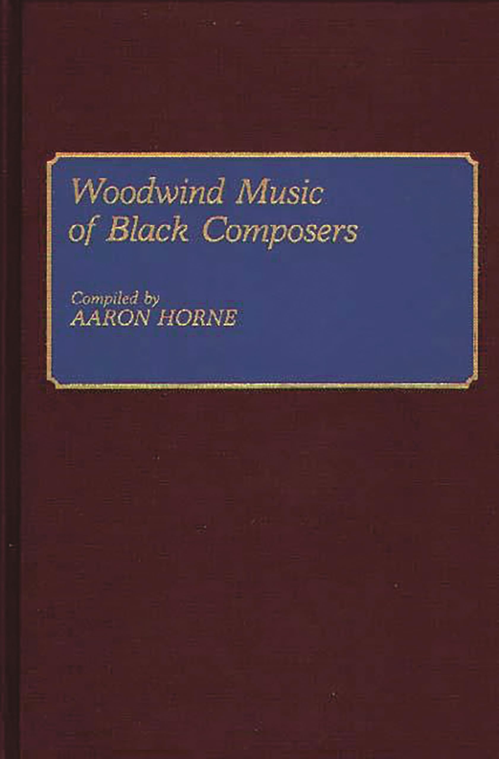 Woodwind Music of Black Composers livre partition musique de chambre bois