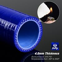 Vista 5 de G-PLUS Kit de abrazaderas de manguera de refrigerante de radiador de silicona compatible con Subaru Impreza WRX/STi GDA/GDB EJ207 2002 2003 2004