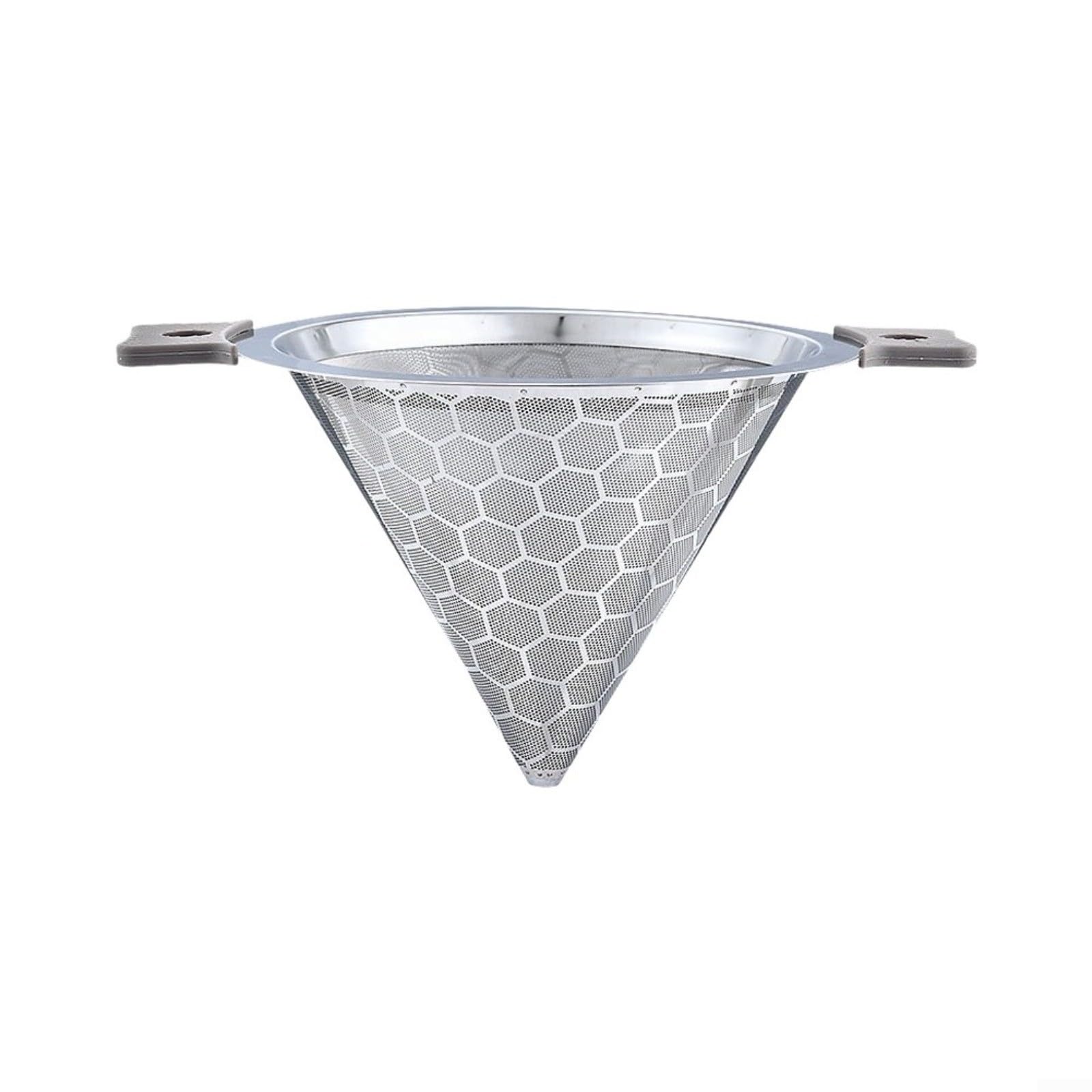 Sieb Edelstahl 30,5 cm Feines Mesh Küchensieb Suppenfilter | Teefilter Spülmaschinenfest Ergonomischer für griff Silber Teefilter