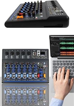 خلاط صوت Midex MDX-07FXU ذو 7 قنوات (تأثير تسجيل USB)