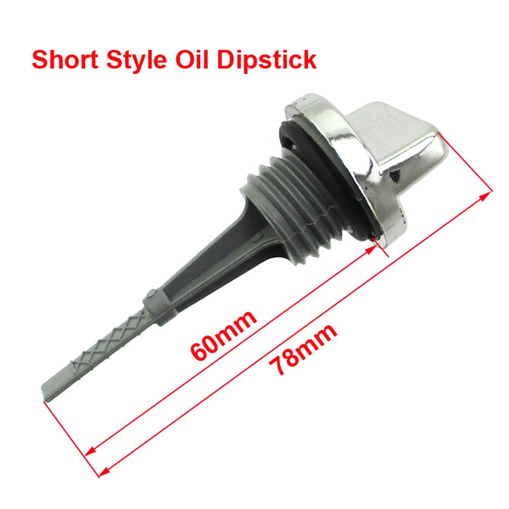 Astina Di Livello Olio HMParts 46 Mm Argento Per ATV Quad E Dirt Bike | Con Anello Di Tenuta - 6