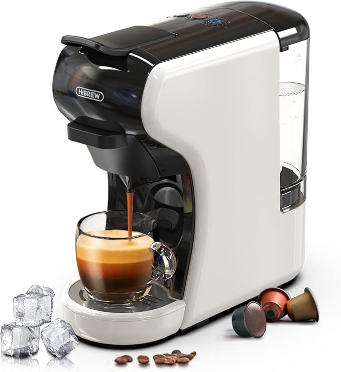 Amazon.de HIBREW Kaffeemaschine für Espresso, für heiße und kalte Getränke,kaltes Aufguss
