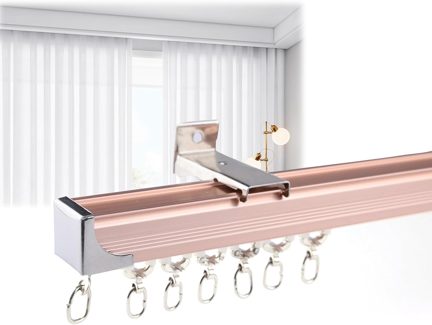 Curtain Track Ceiling or Wall Mount, HeavyDuty Curtain Rail, Room