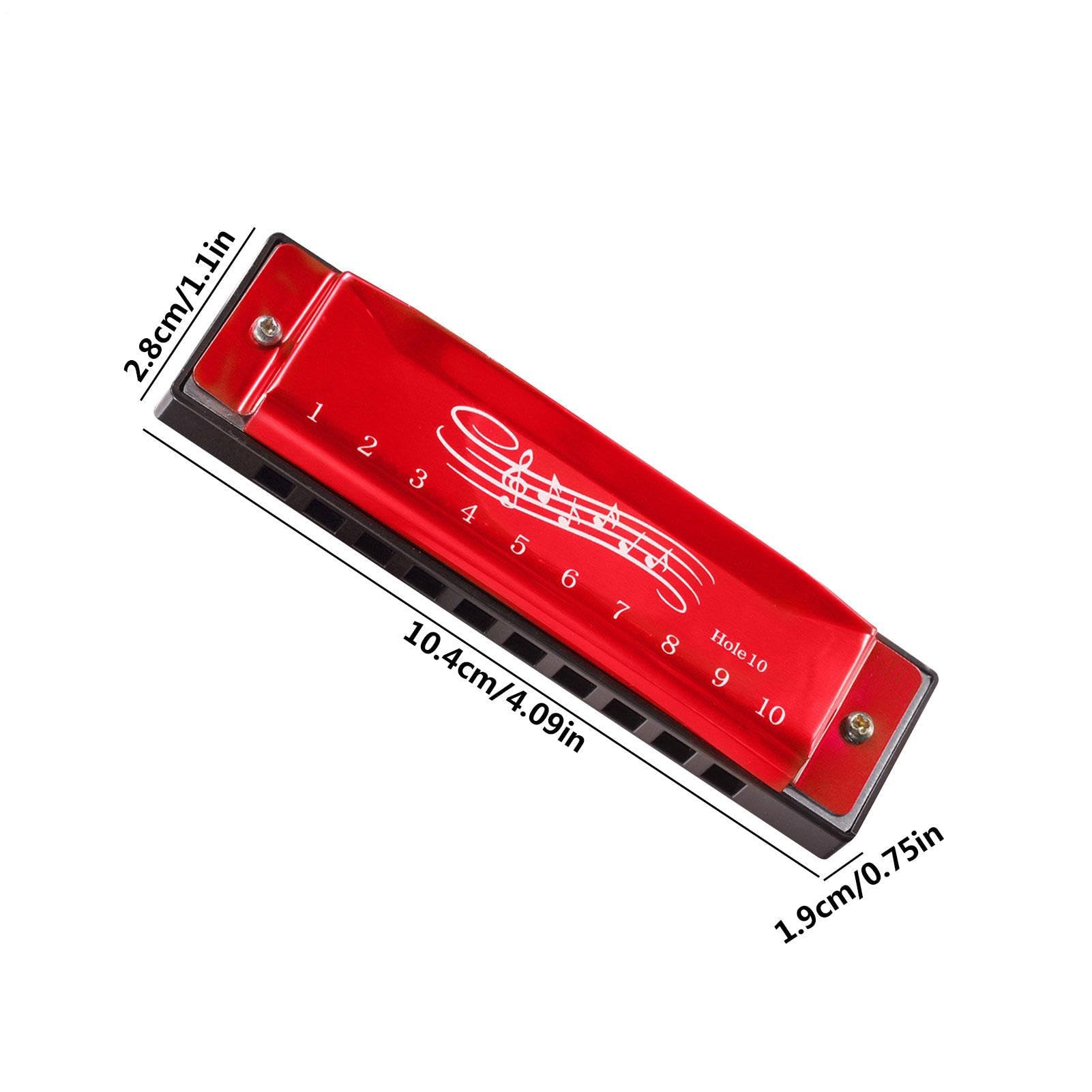 Harmonica enfant - Instrument de musique harpe d'orgue à bouche - Orgue à bouche débutant 10 trous 20 tons, enseignement de la petite enfance pour les