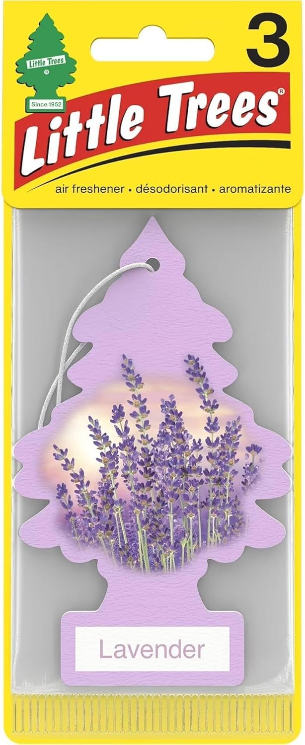 Little Trees U3S32035 Car Air Freshener Lavender Scent - 3 Trees per Package