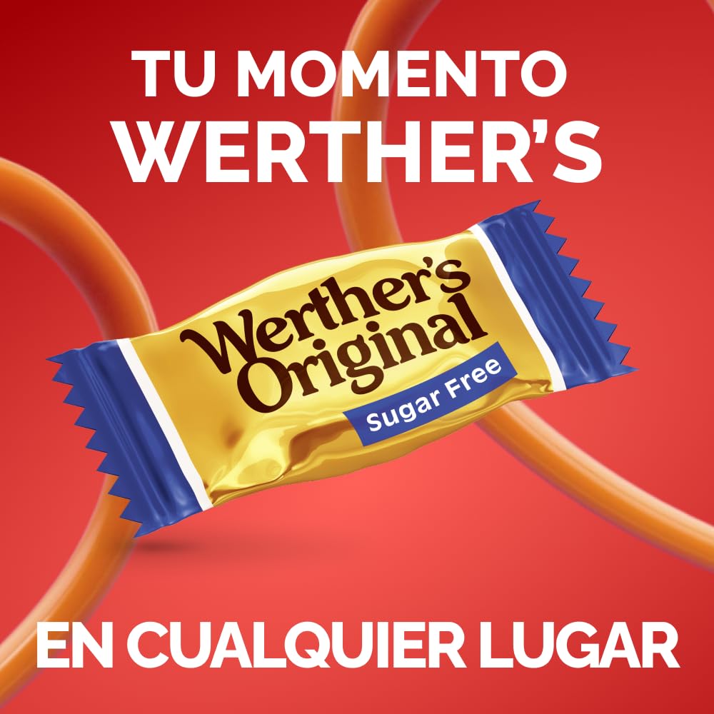 Werther's Original Caramelos Toffee sin Azúcar Bolsa 1kg Sabor Clásico Sin Gluten