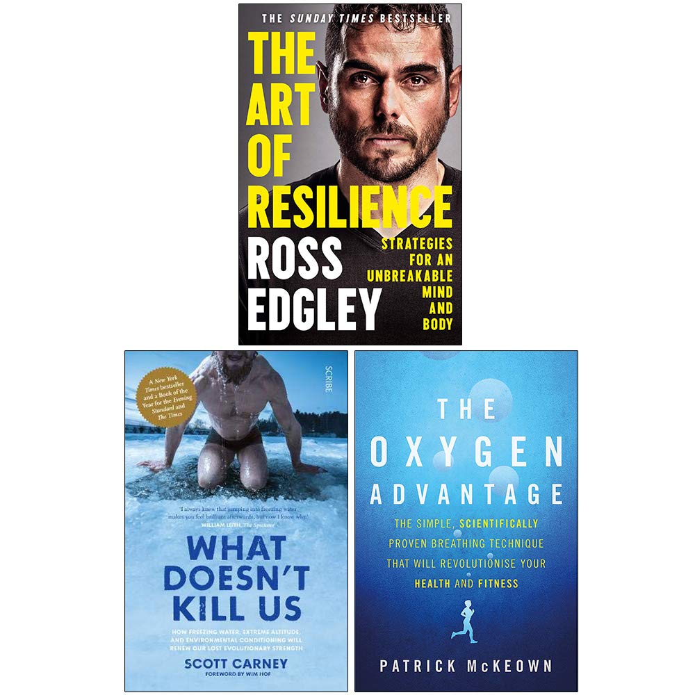 HarperCollins/Scribe UK/Piatkus The Art of Resilience, What Doesnt Kill Us, The Oxygen Advantage 3 Books Collection Set