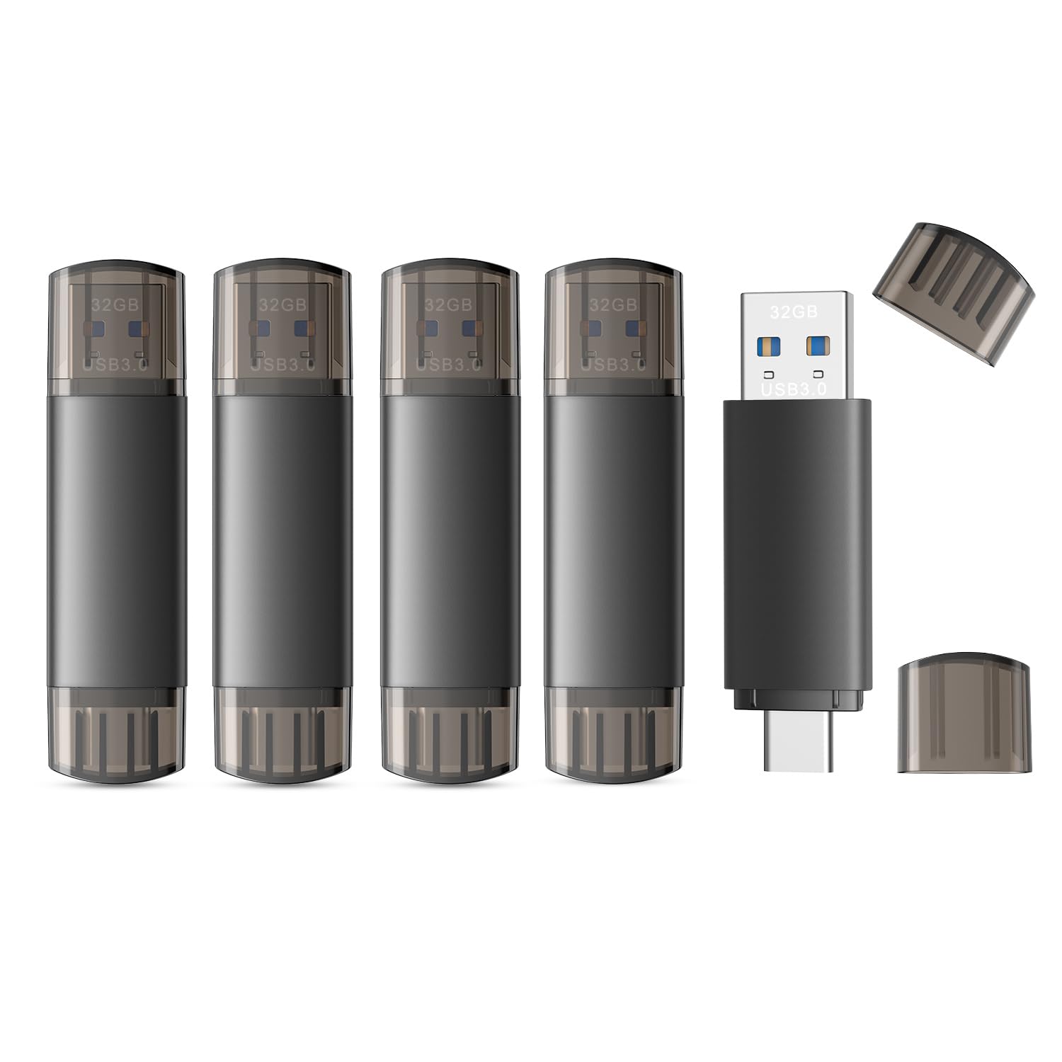 JOIOT PhotoTech - Unidad flash de 32 GB de doble interfaz USB-A y USB-C 3.0 de alta velocidad, compatible con Android, teléfono y PC para almacenamiento de datos, PhotoTech, para almacenamiento