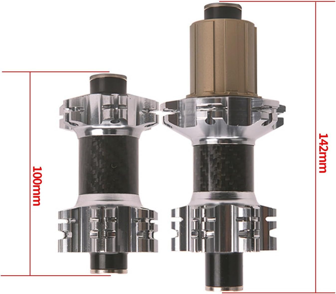 Set di ruote per bici da strada 700c, cerchi a doppia parete in alluminio da 45 mm, freno a disco, mozzi con cuscinetti sigillati, asse passante, compatibili con 7-12 velocità, leggero, durevole, 24