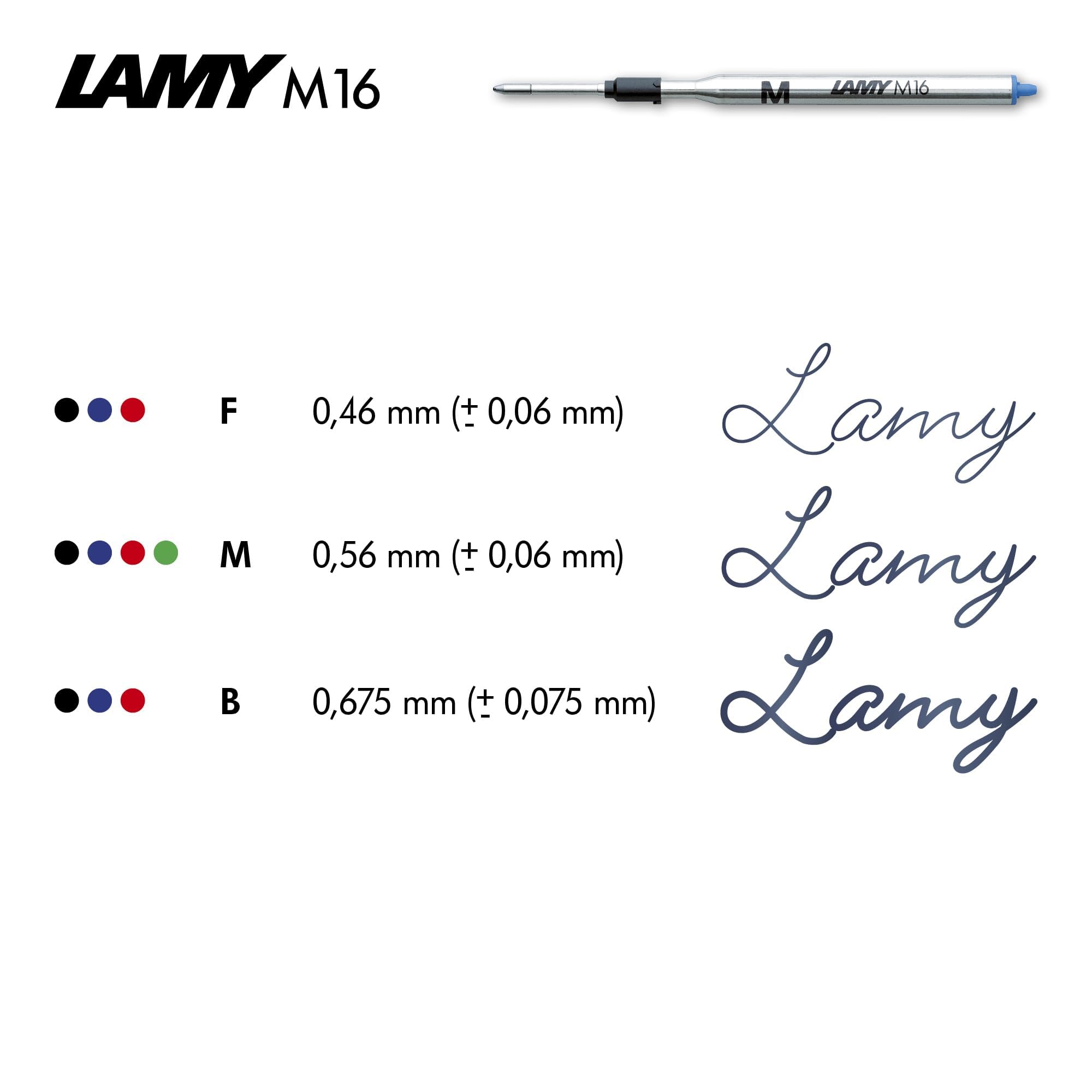 Lamy 2000 długopisów czarny z czarnego poliwęglanu i stali nierdzewnej, w zestawie wkład o dużej pojemności M 16 M, czarny, odporny na dokumenty