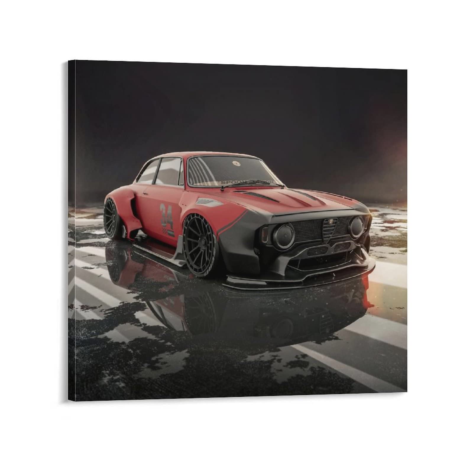 Poster auto Alfa Romeo 156 GTA (2001-2005) Stampa artistica da parete CX1 (senza cornice) - Italia
