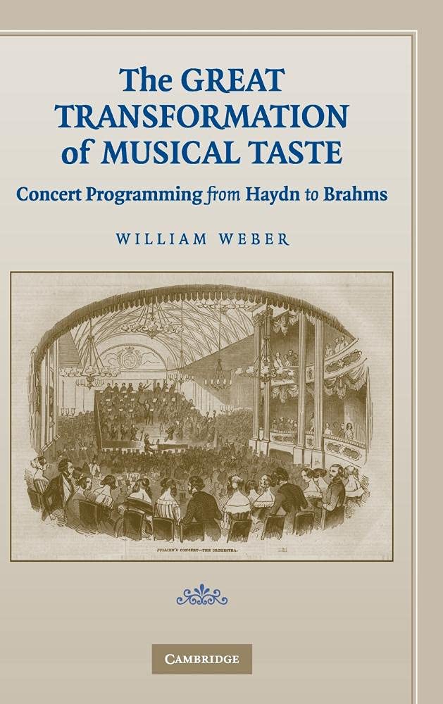The Great Transformation of Musical Taste Weber Hardback 9780521882606