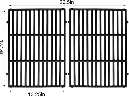 Miniatura 2 de 66095 Rejillas de cocina para parrillas de gas Weber Genesis II y Genesis II LX serie 300, pieza de repuesto de parrilla de hierro fundido para