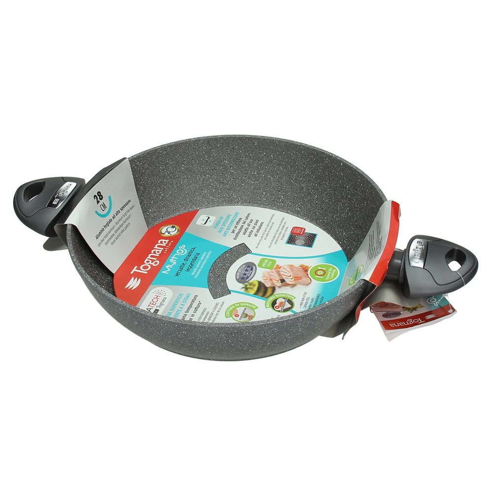 Tognana WI7583VAMNF Frying Pan 2 Handles Mythos, Aluminium, Grey, 0 - Image 2