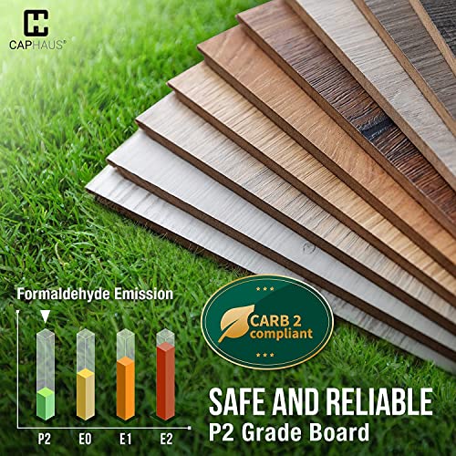 Image of CAPHAUS 6 Tier Bookshelf, 24 Inch Width Free Standing Shelf, Bookcase Shelf Storage Organizer, Industrial Book Shelves for Home Office, Living Room, Kitchen, Black Shelves & Metal Frame