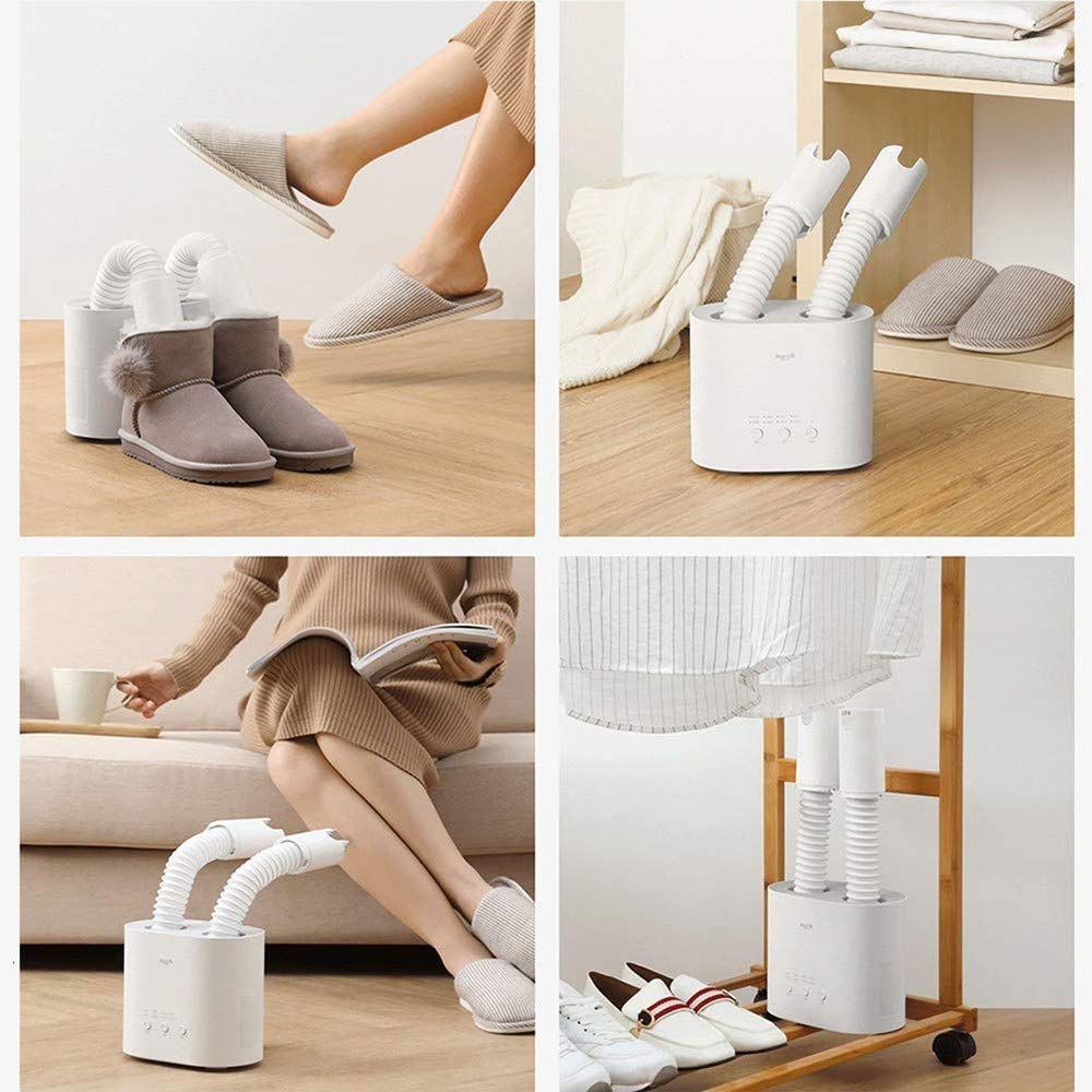 Secador de zapatos eléctrico de temperatura constante para el hogar, secador de esterilización de zapatos, secador de esterilización y desodorización con ozono, el tiempo se puede controlar