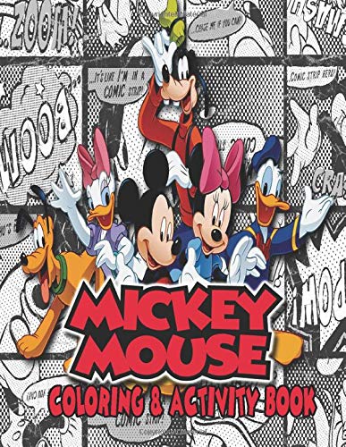 Buy Mickey Mouse Coloring Book: All cute and lovely illustrations ...