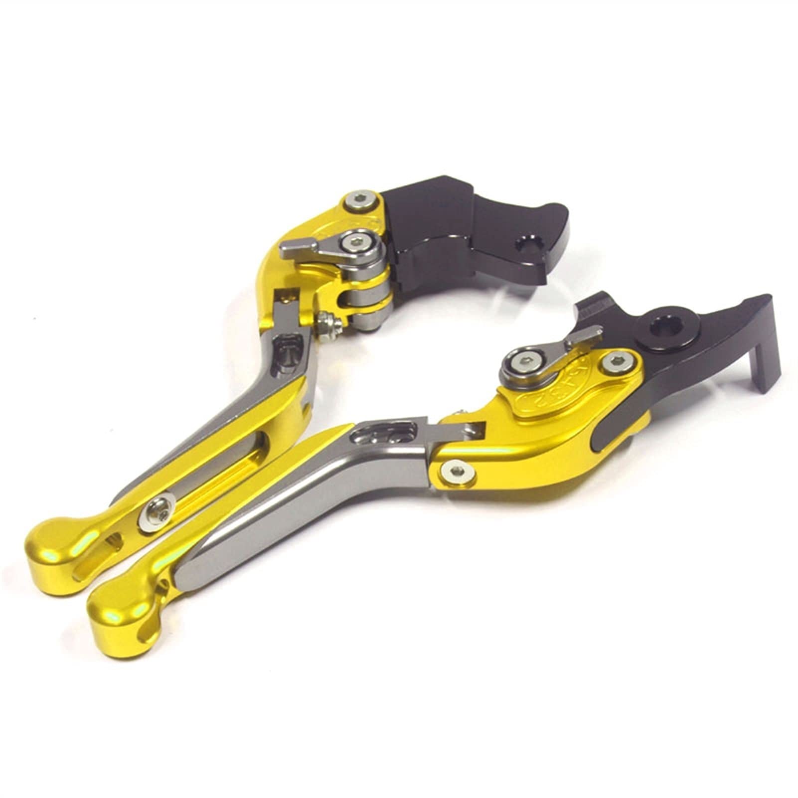 FOR Y-amaha NMAX155 N&MAX 125 N&MAX 150 N-MAX 125 155 C&NC Adjustable Folding Extendable Brake Clutch Leve Improve braking force and sensitivity (Color : B Gold)