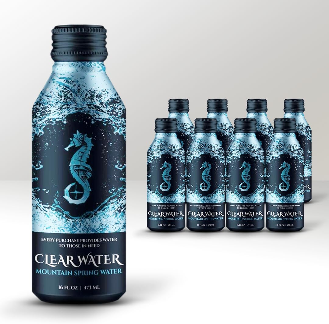 Amazon.com: Clear Water, Mountain Spring Water in a BPA Free, Eco ...