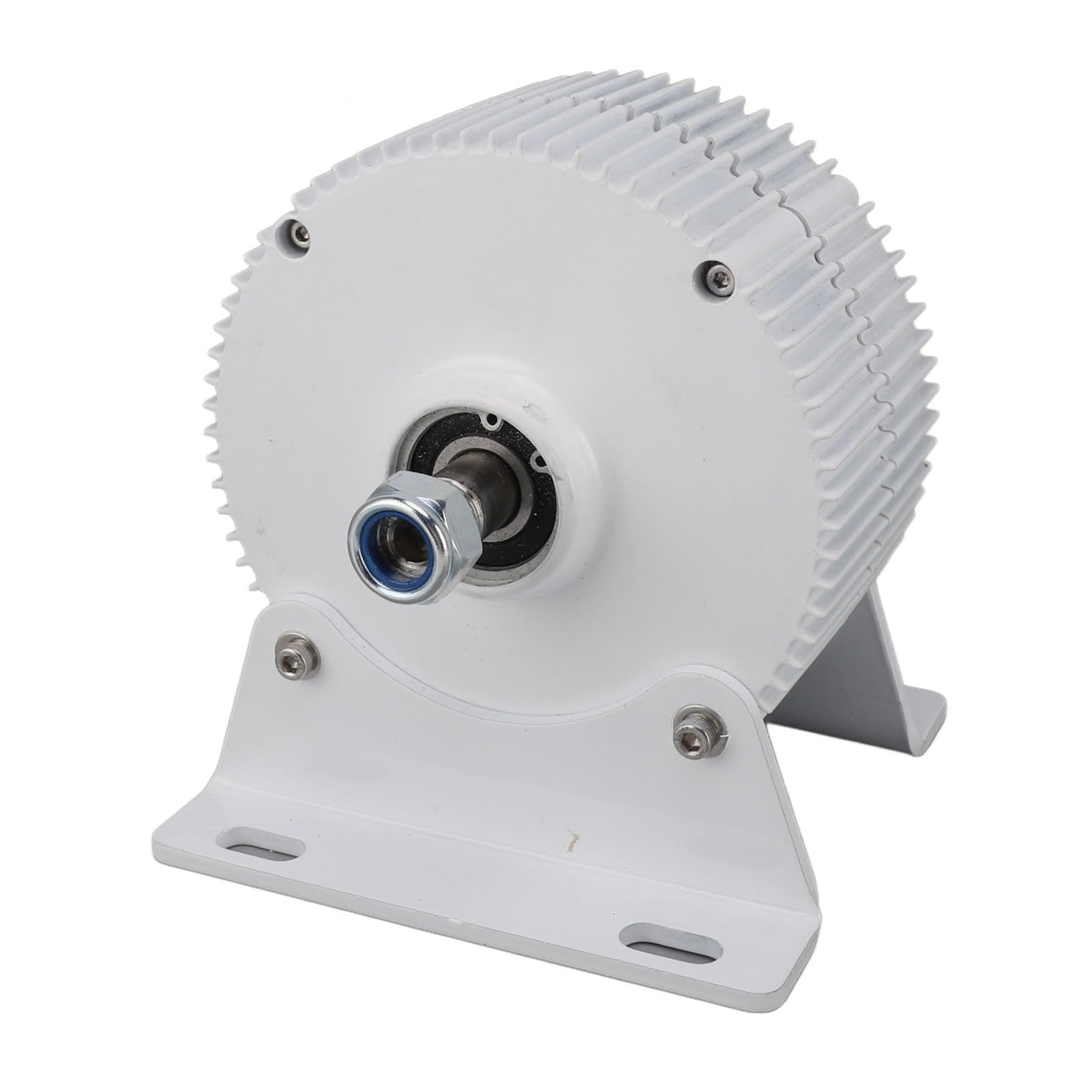 FTVOGUE Generatore a Magneti Permanenti con Alternatore Trifase, Generatore Sincrono a Doppio Albero in Lega di Alluminio 24 V 300 W con Base, per Utenti di Turbine Eoliche Verticali o Orizzontali