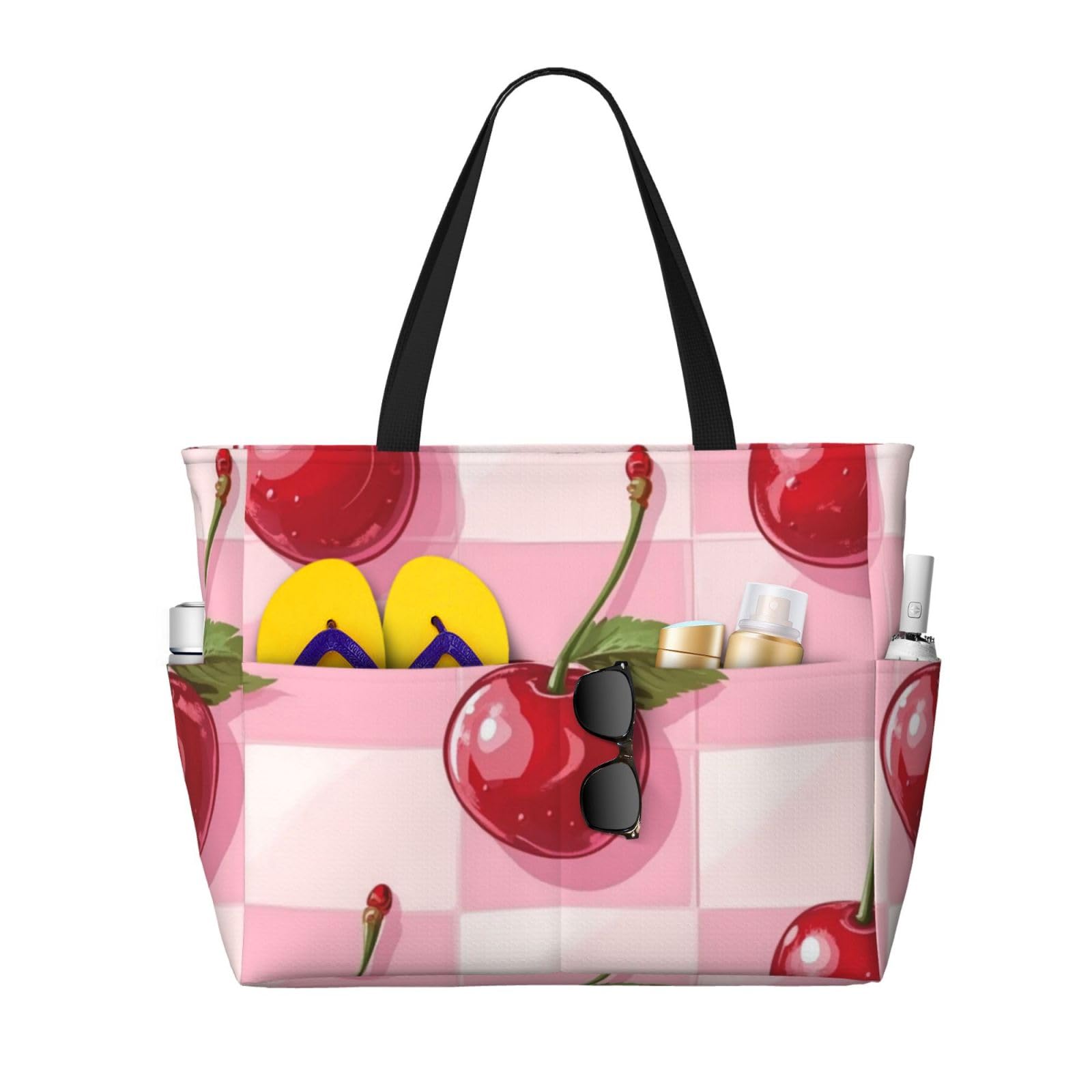 Beach Bags For Women, Beach Tote Bags With Zipper, Swim Pool Bag For Travel Vacation