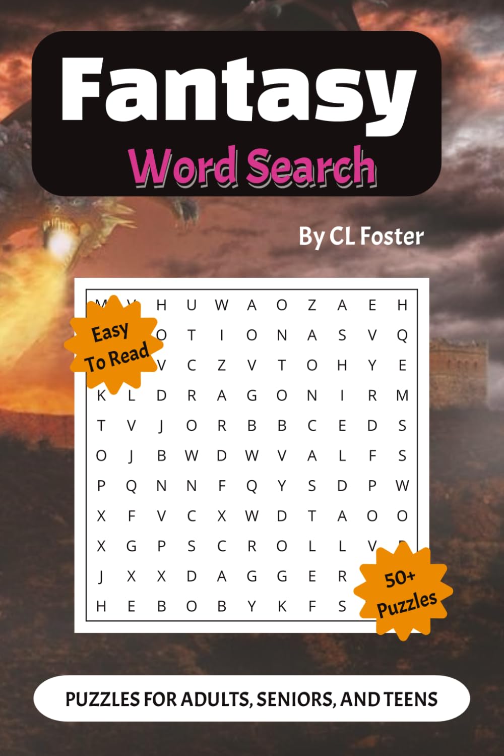 Fantasy Word Puzzle Search Book