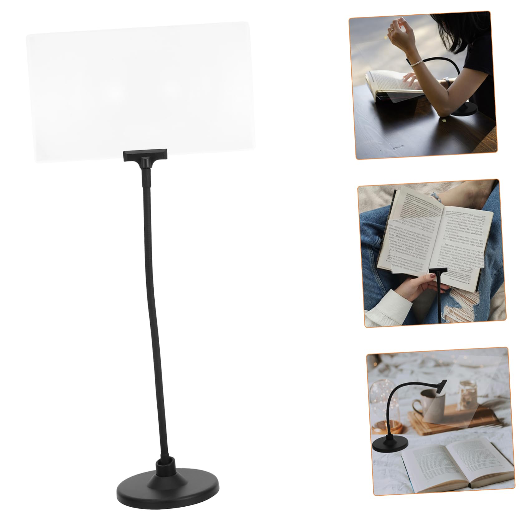 SHERCHPRY Tischlupe mit Ständer Hochauflösende Bildschirmvergrößerung für Mobiltelefone und Laptop Vergrößerungsglas für Senioren zum Lesen und Handarbeiten