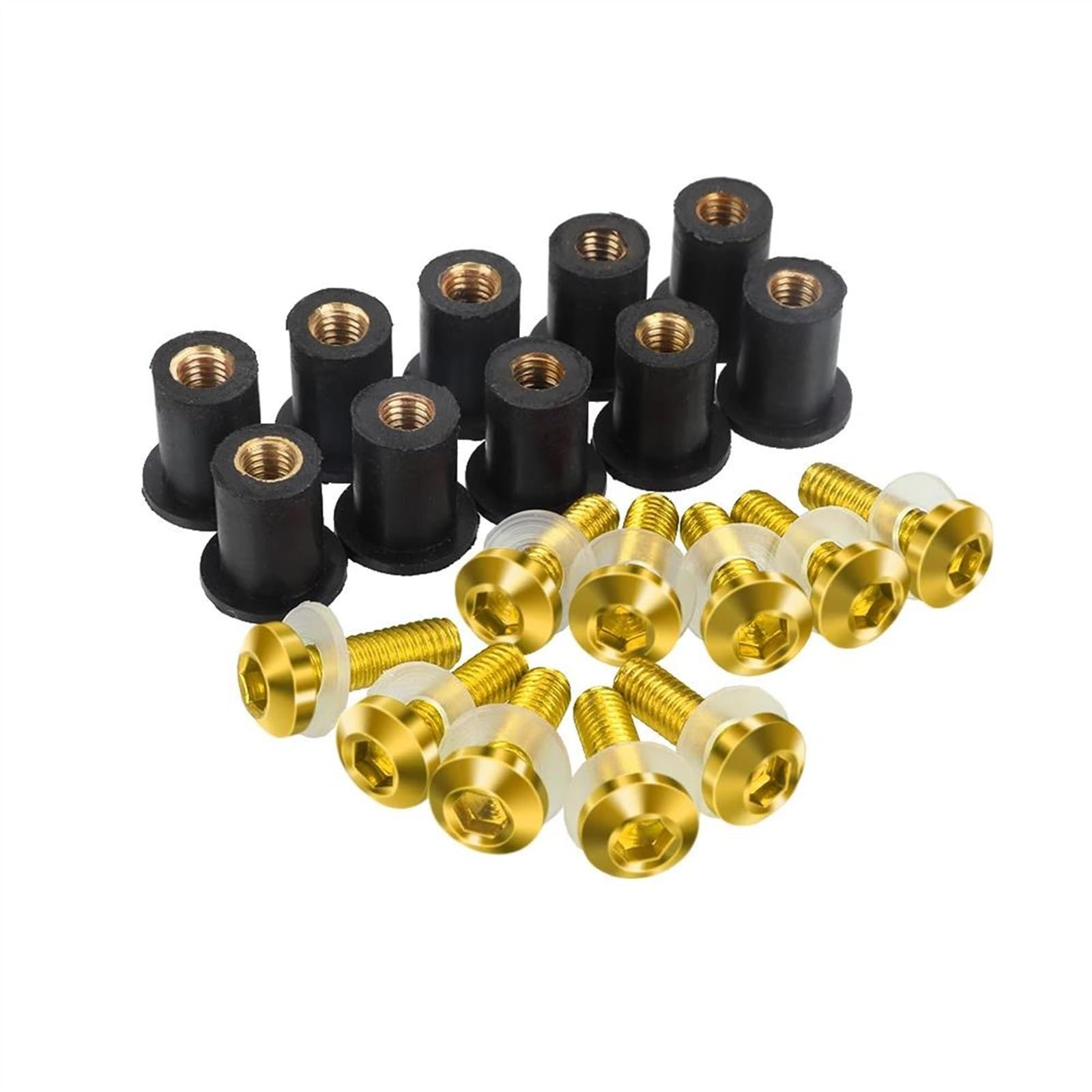 Trfbd Gold Windscreen Windshield Bolts Screw Kits For T-Max500 Xp500 T-Max530 Xp530 Tmax530 Tmax 560 Sx/Dx/Max Tech Cnc Alloy(Gold)