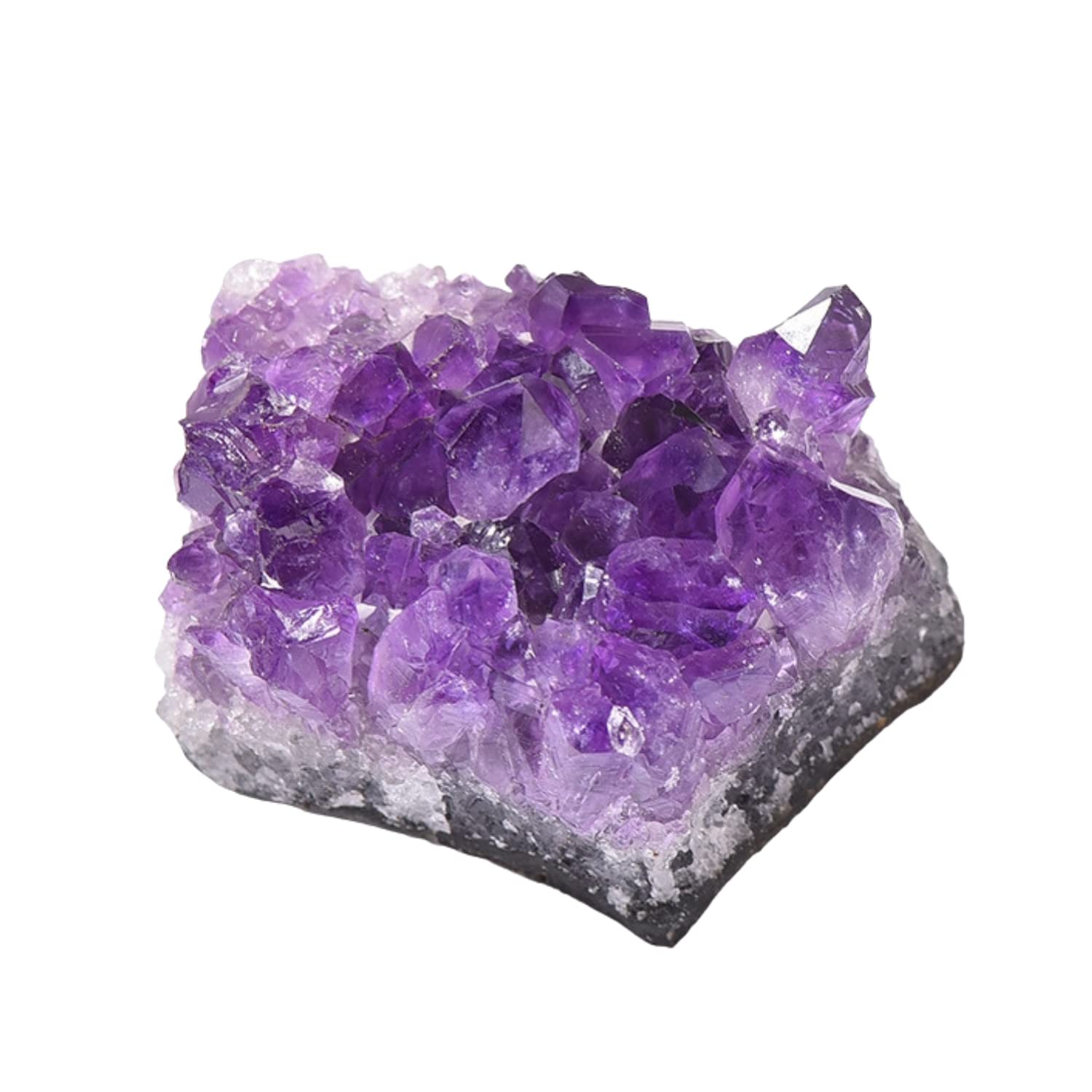 Amethyst Crystal Raw Cluster Rock, Reiki Healing Natural Crystals Specimen Gemstones Quartz Mineral Geode Amethyst Amytheist for Meditation Relief Anxiety Spiritual Awakening Gift (Amethyst Cluster)