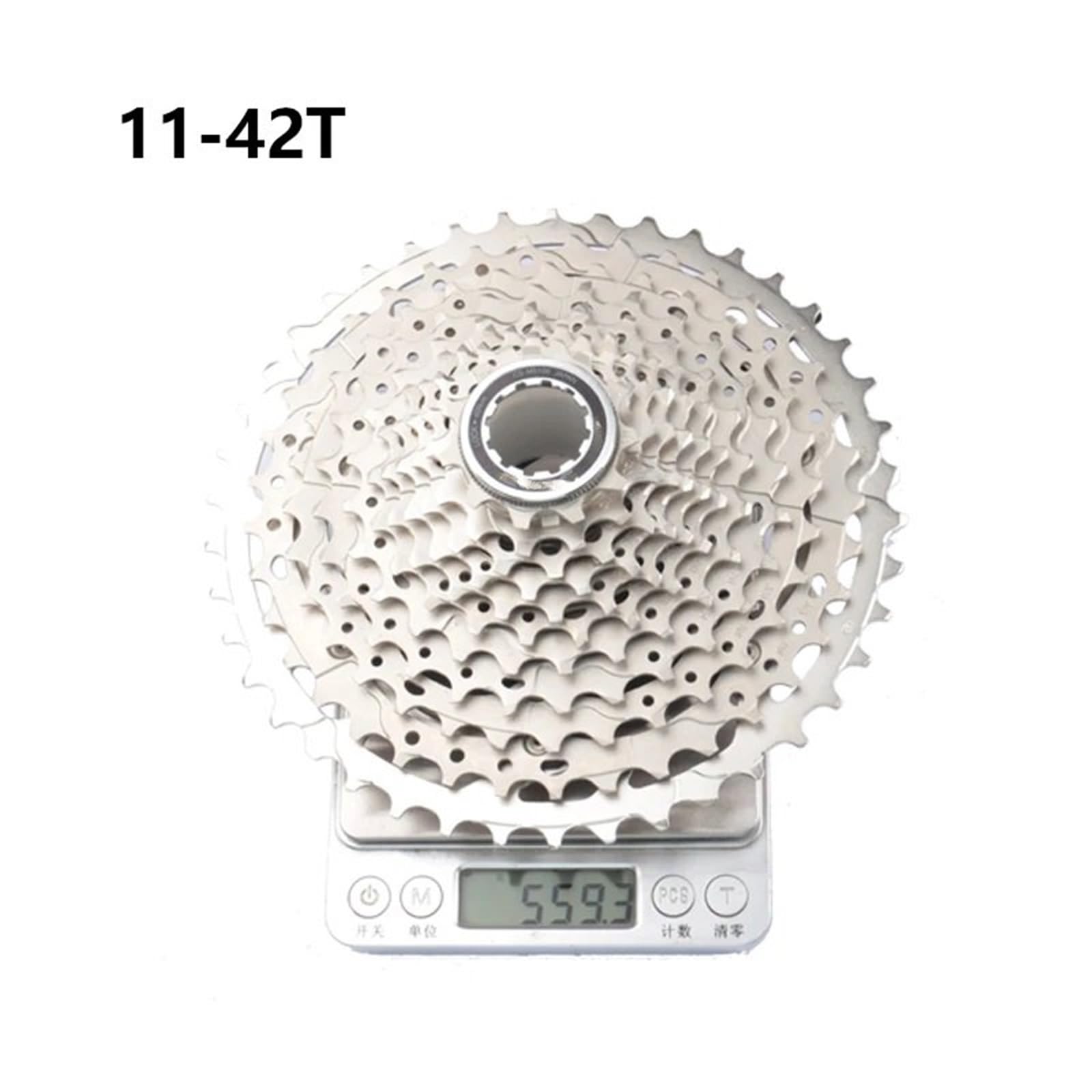 Cassettes y piñones Compatible con Cassette Shimano DEORE 11s M5100, Volante de inercia CS-M5100-11 K7 11-42T/11-51T, Accesorios para Bicicleta montaña Cassette de Piñones