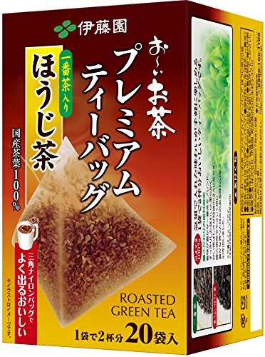 関連商品：ITOEN 伊藤園 お～いお茶 プレミアムティーバッグ 一番茶入りほうじ茶 20袋の商品画像