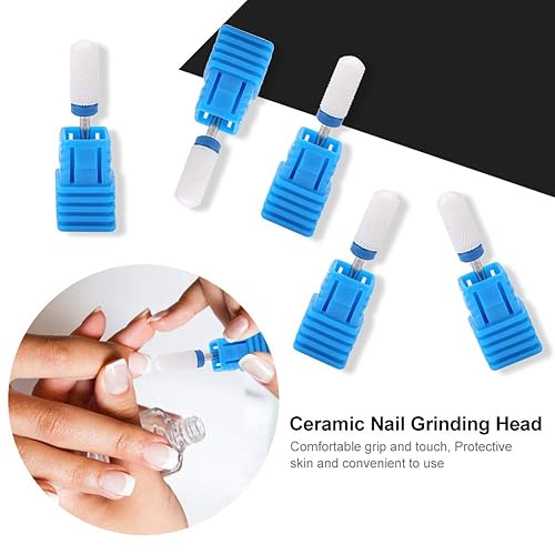 Miniatura 3 de Herramienta de manicura, brocas de cerámica de alta calidad, brocas de punta lisa, brocas profesionales para uñas acrílicas, eliminación de gel