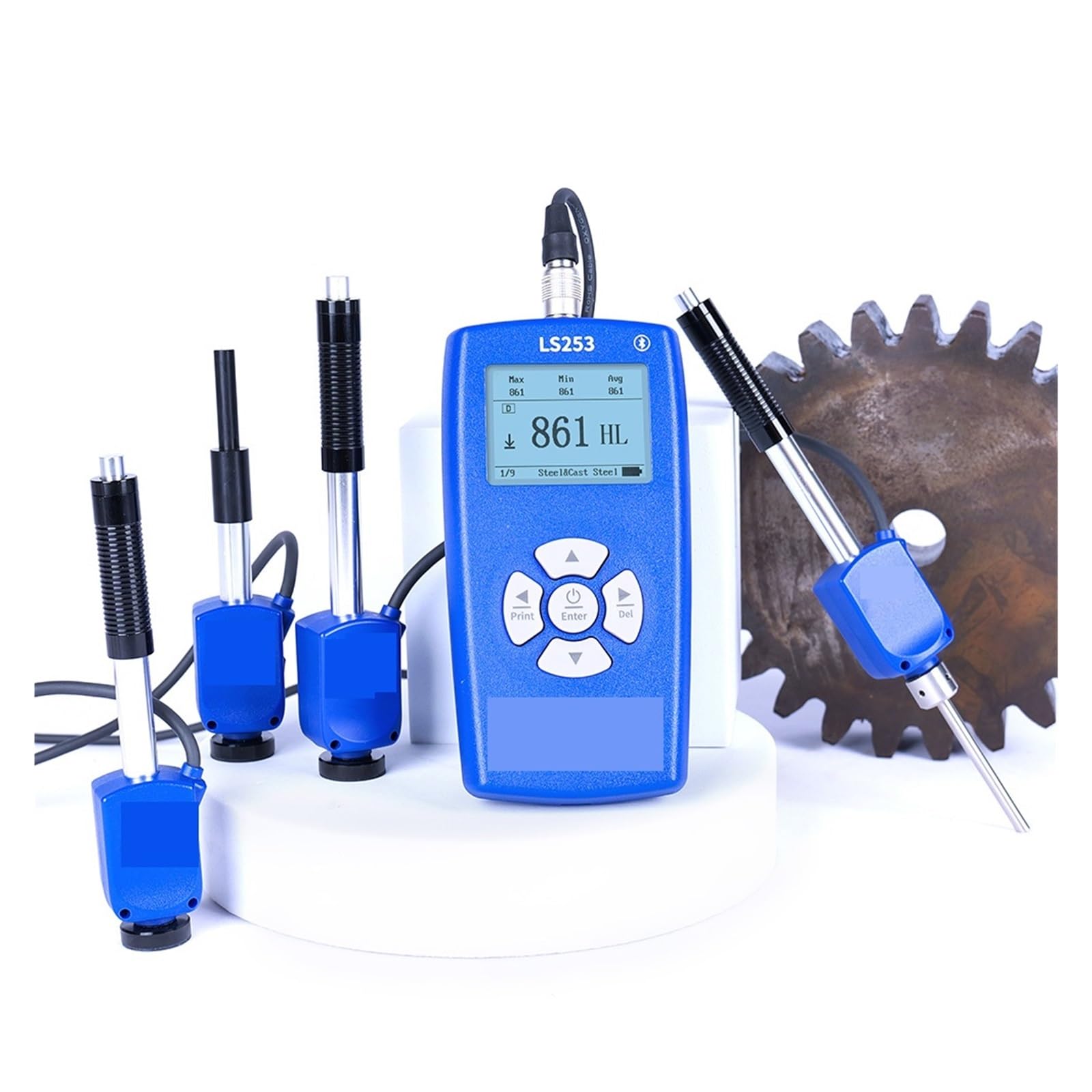 Twardościomierz LS253 Z Wieloma Sondami Metalowy Ręczny Cyfrowy Tester Twardości Leeba,Przyrząd Pomiarowy