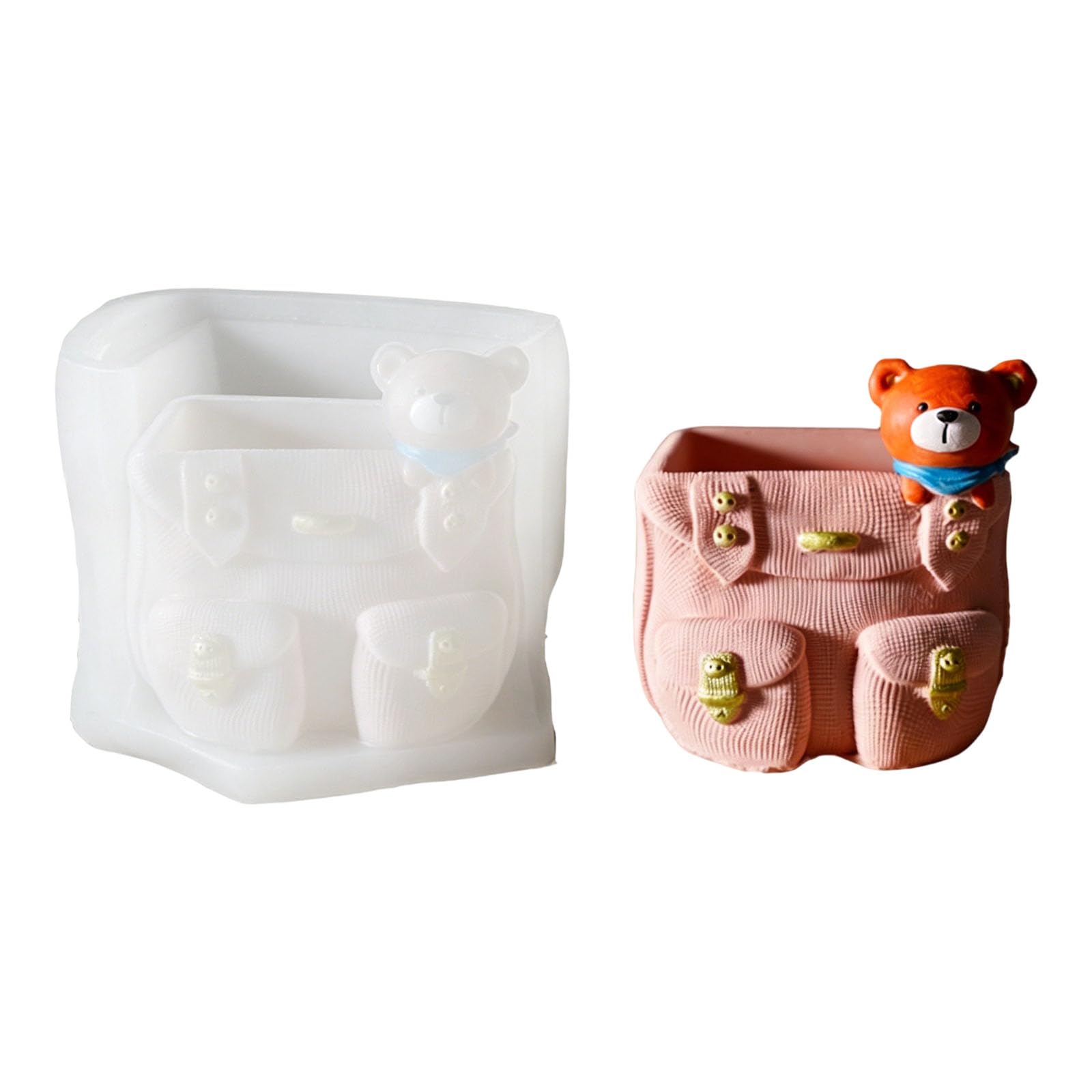 Piceioep Silicone for Making Backpack Animal Planter and Artistics Resin Projects Great for Home Decoration Silicone Craft Making Plaster Craft