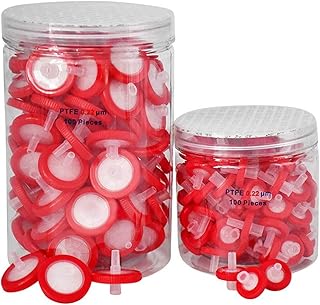 Syringe Filters PTFE Membrane - 13mm Membrane Diameter,0.22um Pore Size,Pack of 100