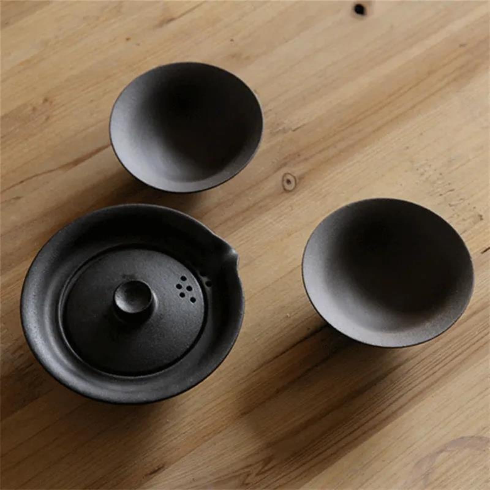 Teteras para el hogar, oficina, taza de agua, vajilla vintage, taza de té de cerámica japonesa, juego de té, 1 tetera + 2 tazas, vajilla portátil para viajes, juego de té de porcelana Kung Fu, juego