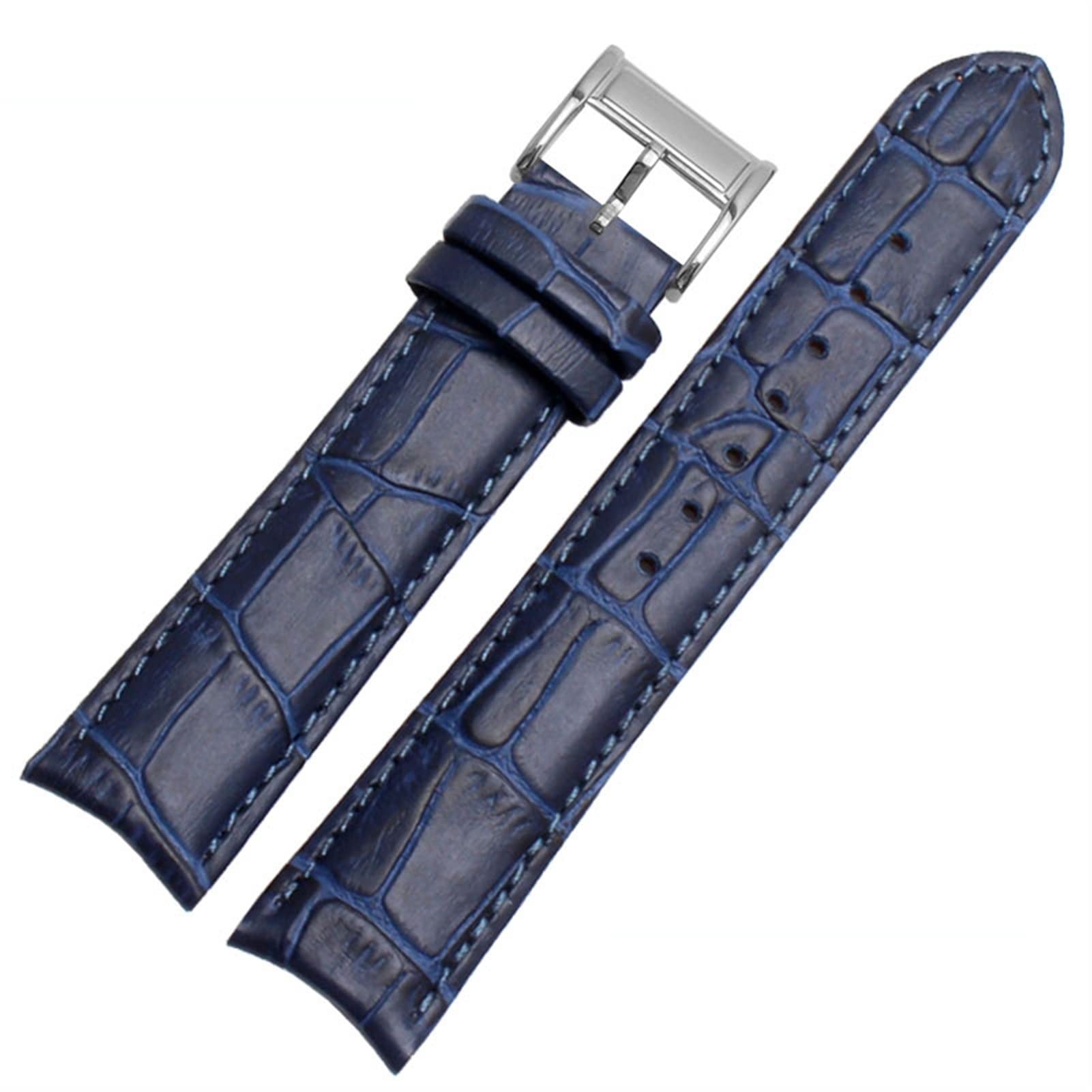 Bracelet montre cuir 20mm curve marron SCRUBY pour boîtier Seiko et Citizen - 8