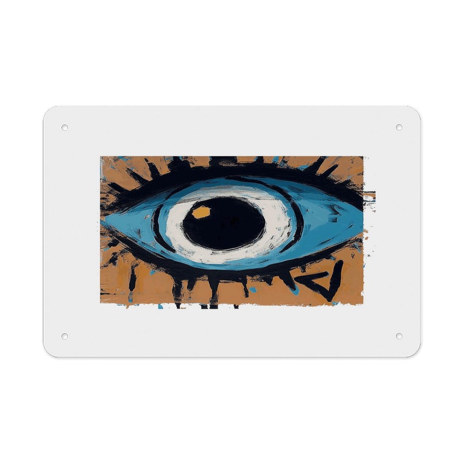 Fodpand Style Evil Eye Wall Art Metal Signs Tin Sign