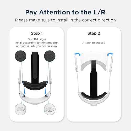 Miniatura 6 de KIWI design Correa de cabeza para OculusMeta Quest 2 accesorios élite para mayor apoyo y comodidad en realidad virtual
