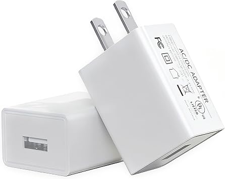 2 Pack 5V 2A Security Camera Charger for Wyze, Blink Mini, Ring & More