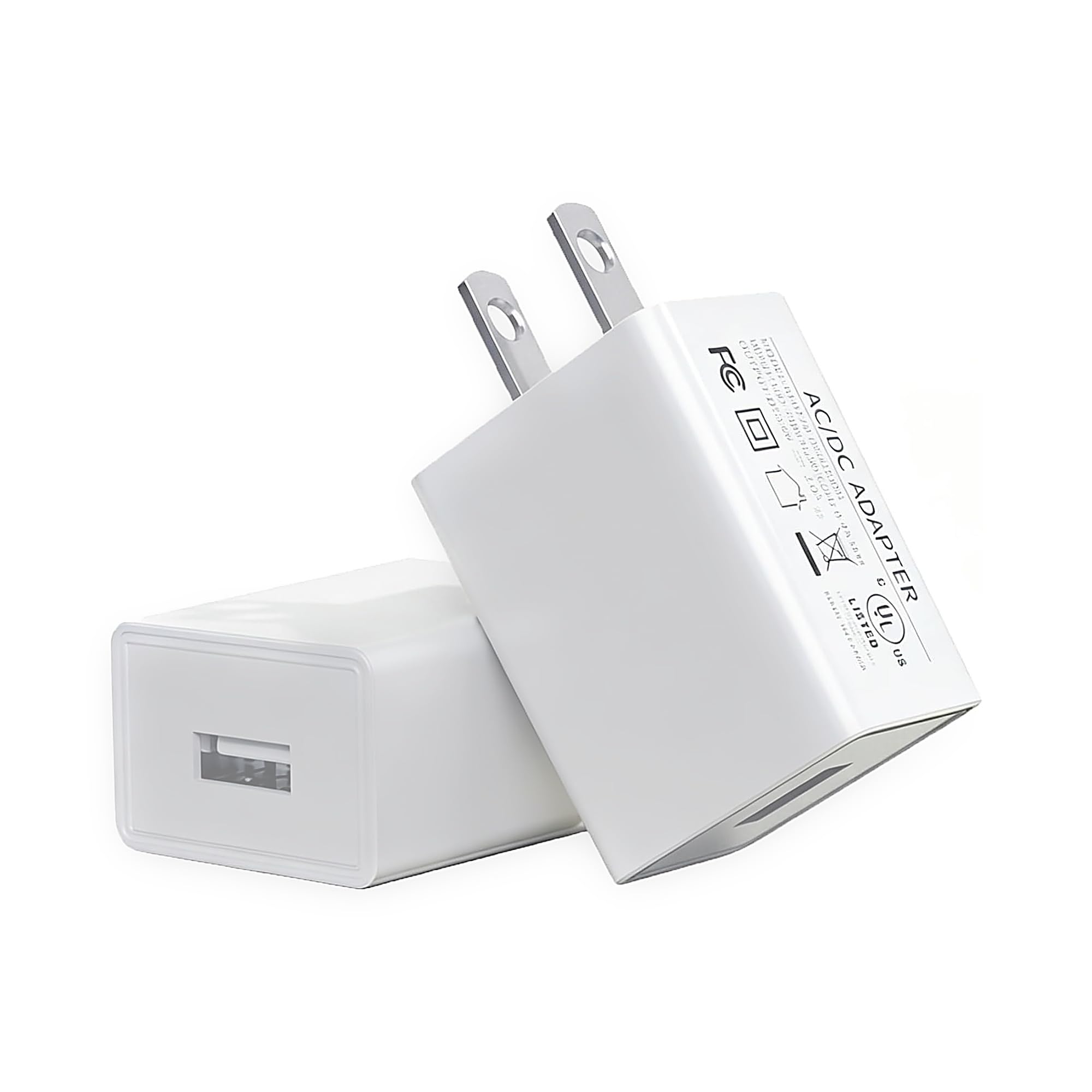 2 Pack 5V 2A Security Camera Charger for Wyze, Blink Mini, Ring &amp; More