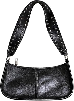 Shoulder Bags for Women Y2k Purse and Handbags Retro Studded Crossbody Bag Small Shoulder Purse Leather Hobo Handbag