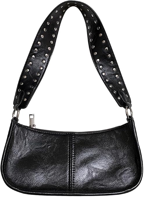 Shoulder Bags for Women Y2k Purse and Handbags Retro Studded Crossbody Bag Small Shoulder Purse Leather Hobo Handbag